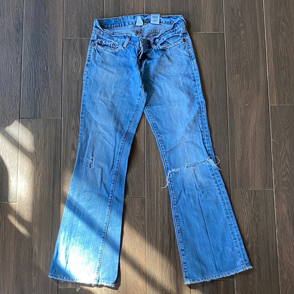 Lucky Brand Little Maggie Distressed Flare Jeans
